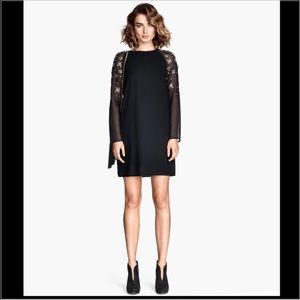 H&M Rhinestone long sleeve dress